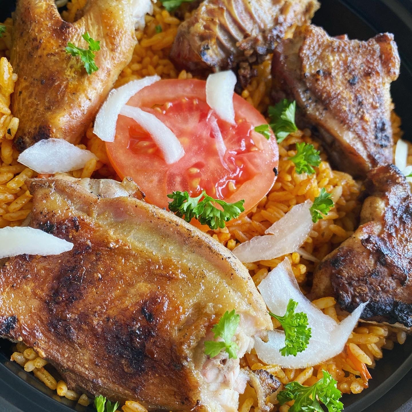 Riz grand au poulet minimum 2 delivery π Seattle Everett