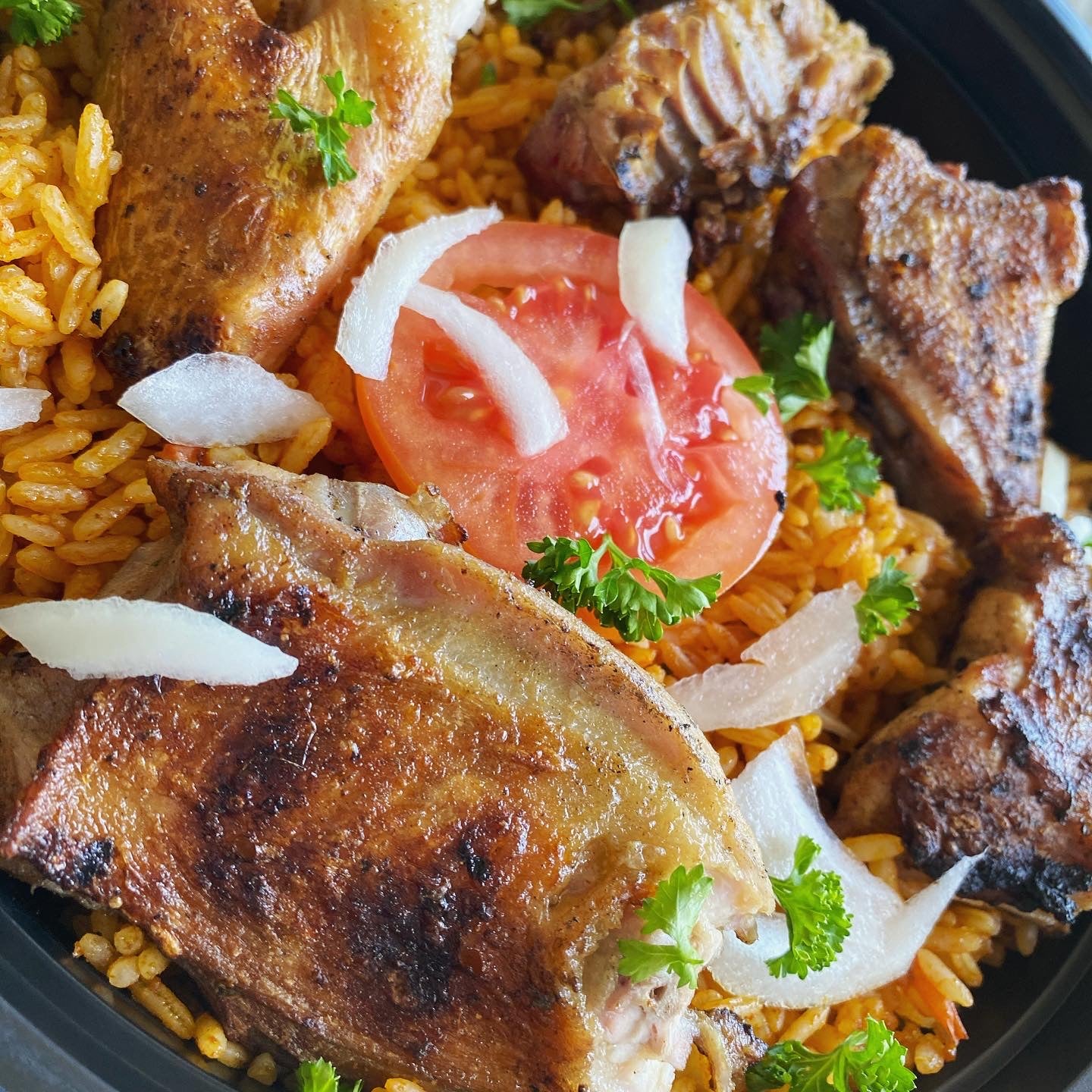 Riz grand au poulet minimum 2 delivery π Seattle Everett