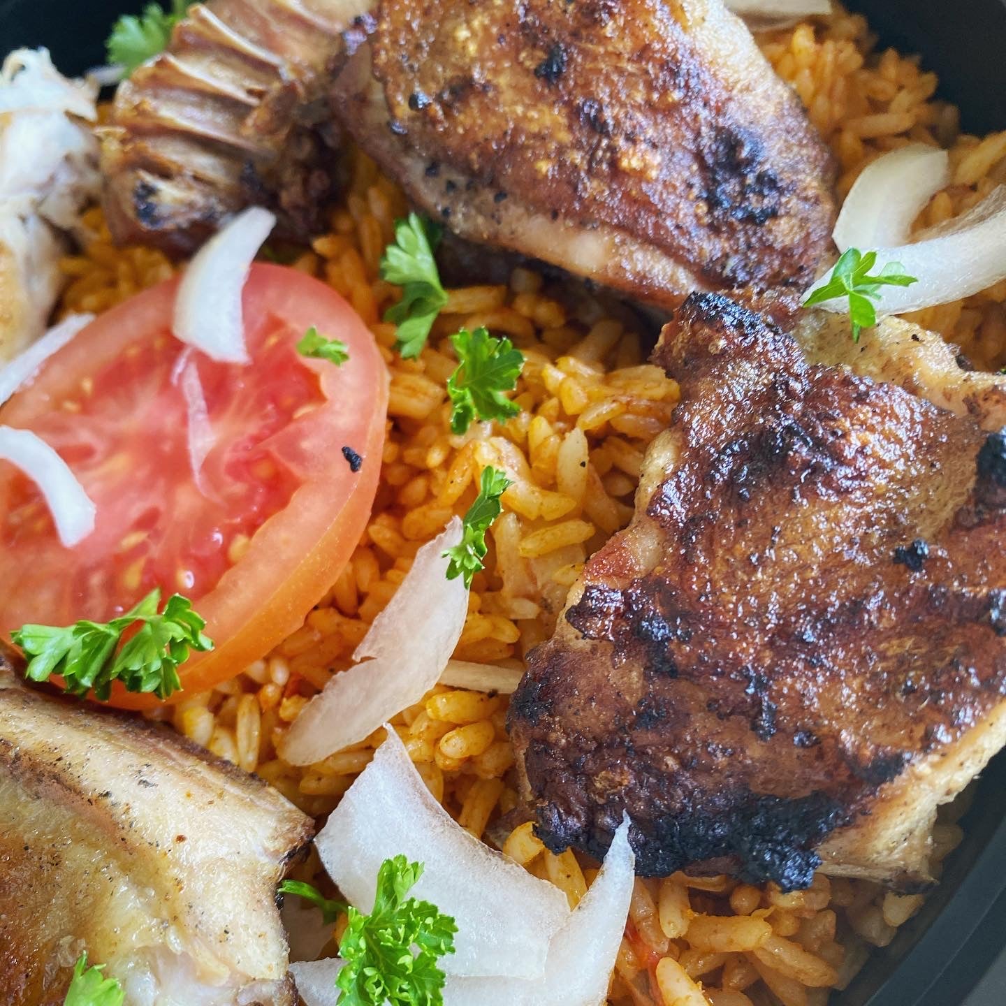 Riz grand au poulet minimum 2 delivery 🚚 Seattle Everett