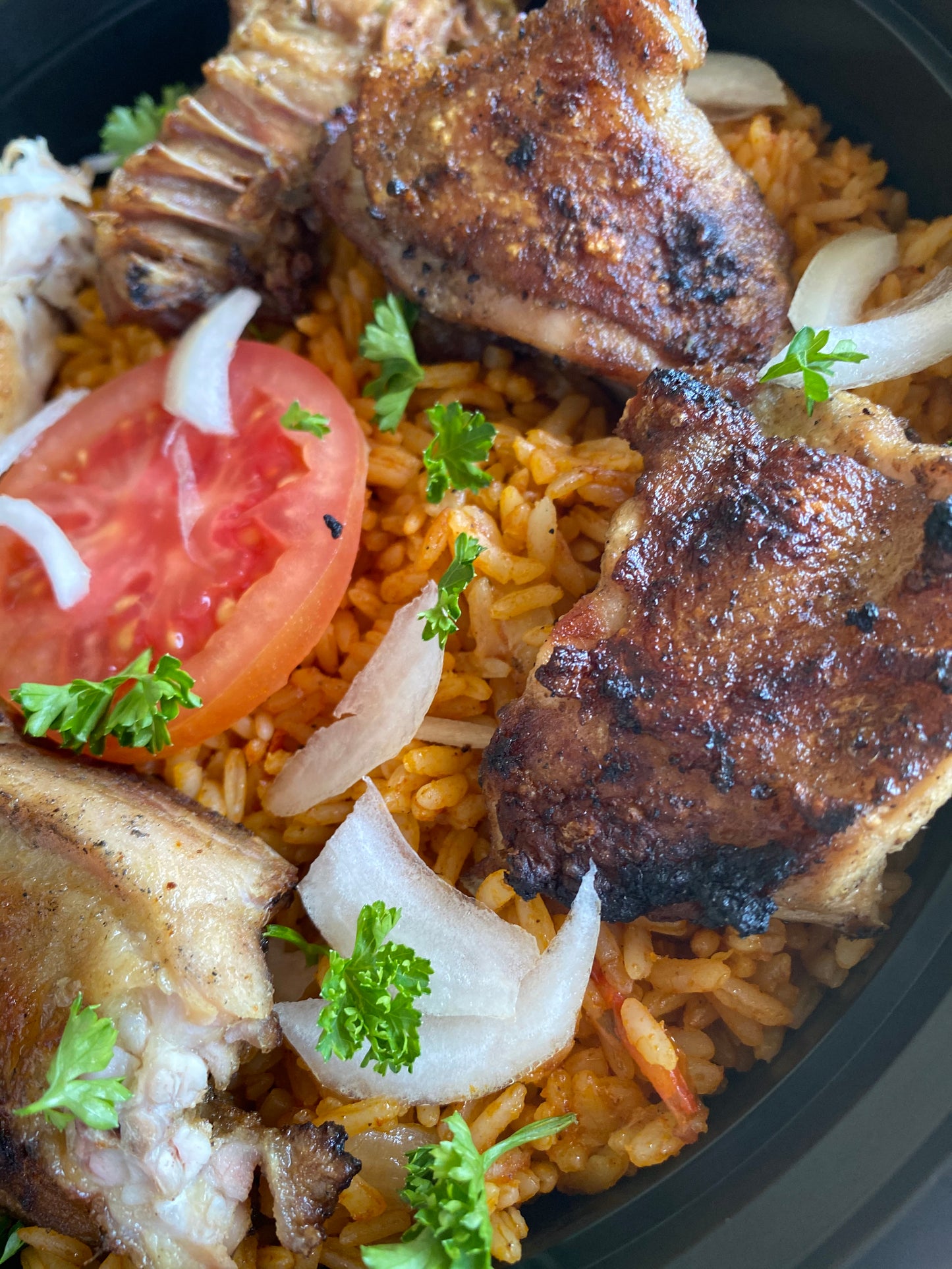 Riz grand au poulet minimum 2 delivery 🚚 Seattle Everett